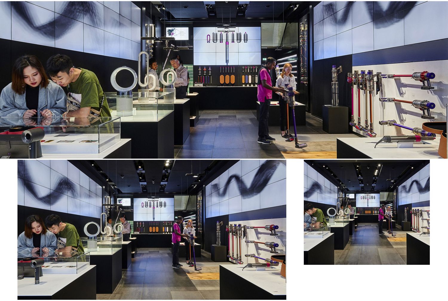 Interior of a Dyson Demo store.